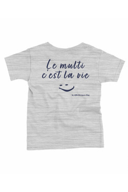 Child - T-Shirt - Grey - Navy